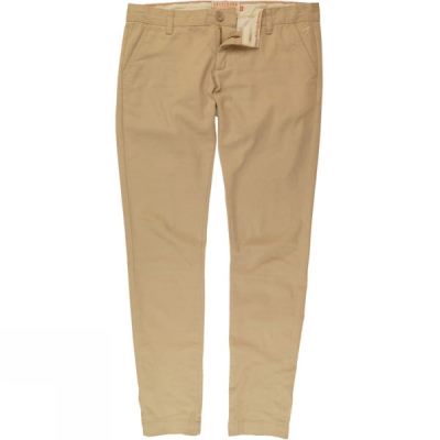 Pantalones Chinos Brakeburn Saris Mujer Kaki - Chile GMV240895